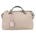 Fendi By The Way Satchel Leather Beige Leather Handbag ( )