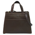 Loewe Vintage Anagram Handbag Leather Brown Leather Handbag (Authentic  )