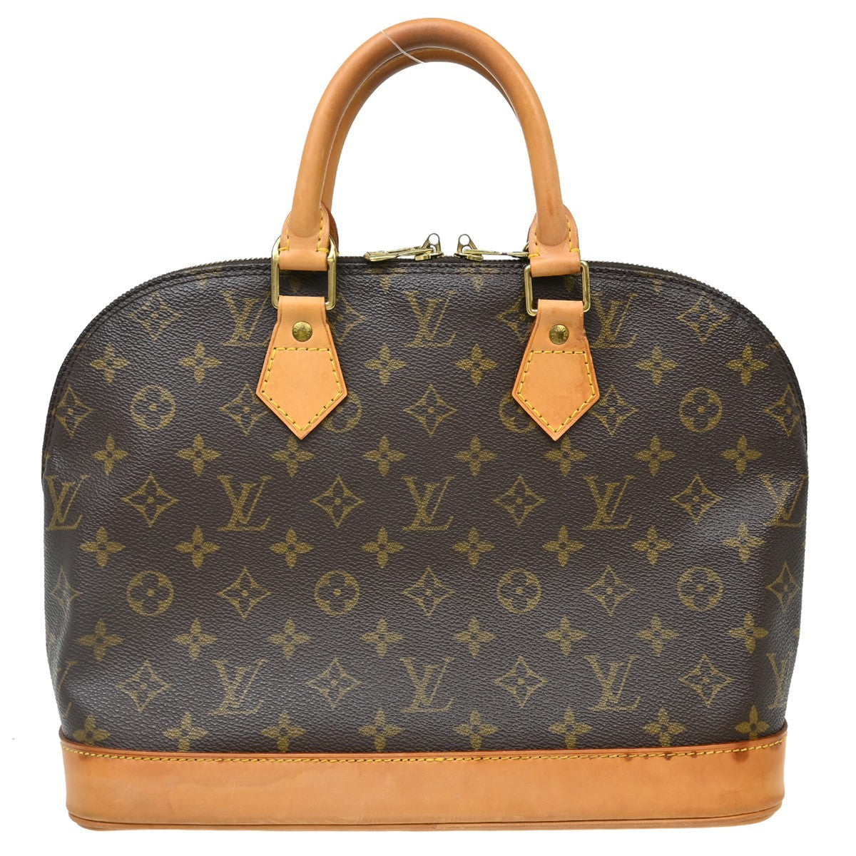 Louis Vuitton Alma Handbag Monogram Canvas Brown Canvas Handbag ( )