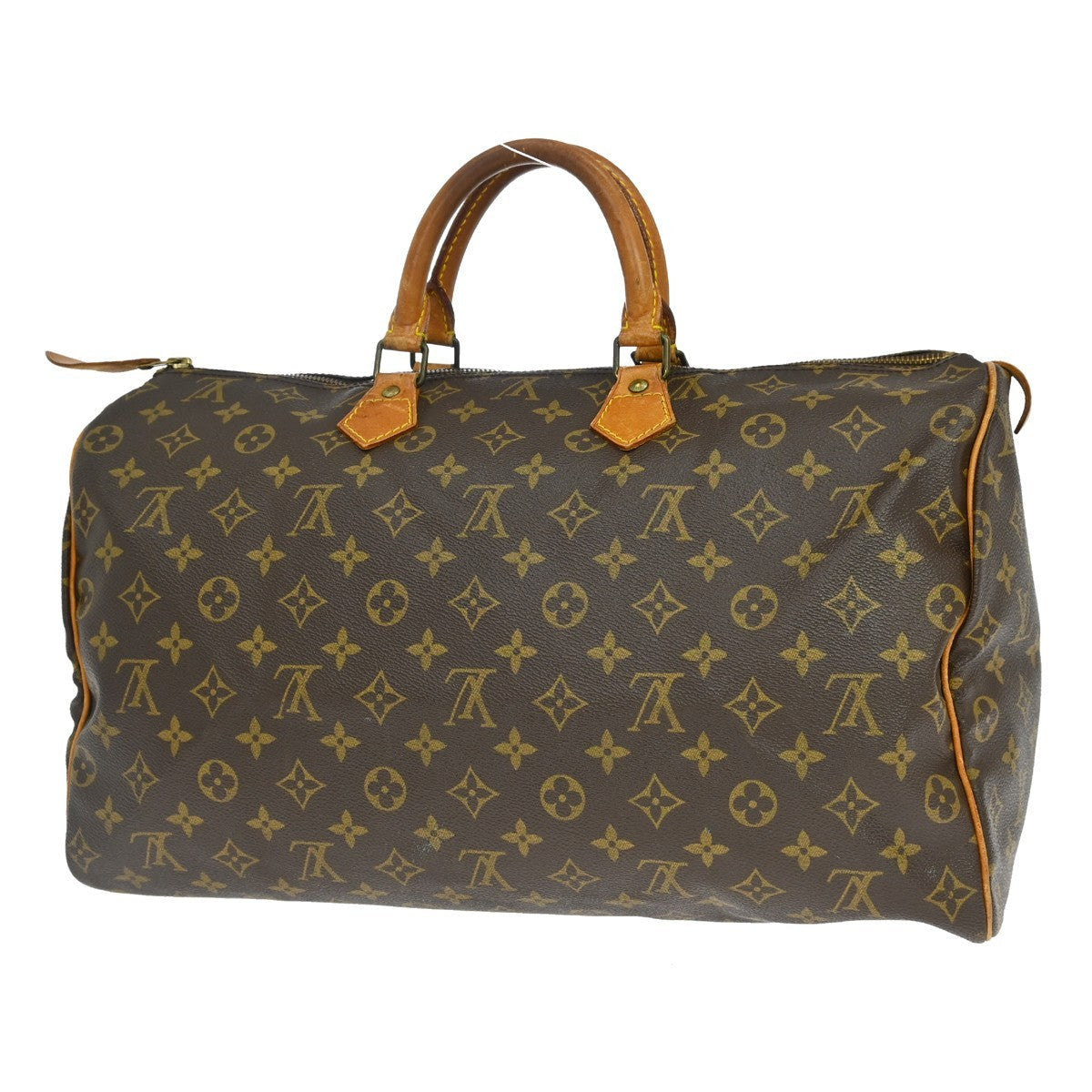 Louis Vuitton Speedy Handbag Monogram Canvas Brown Canvas Handbag ( )