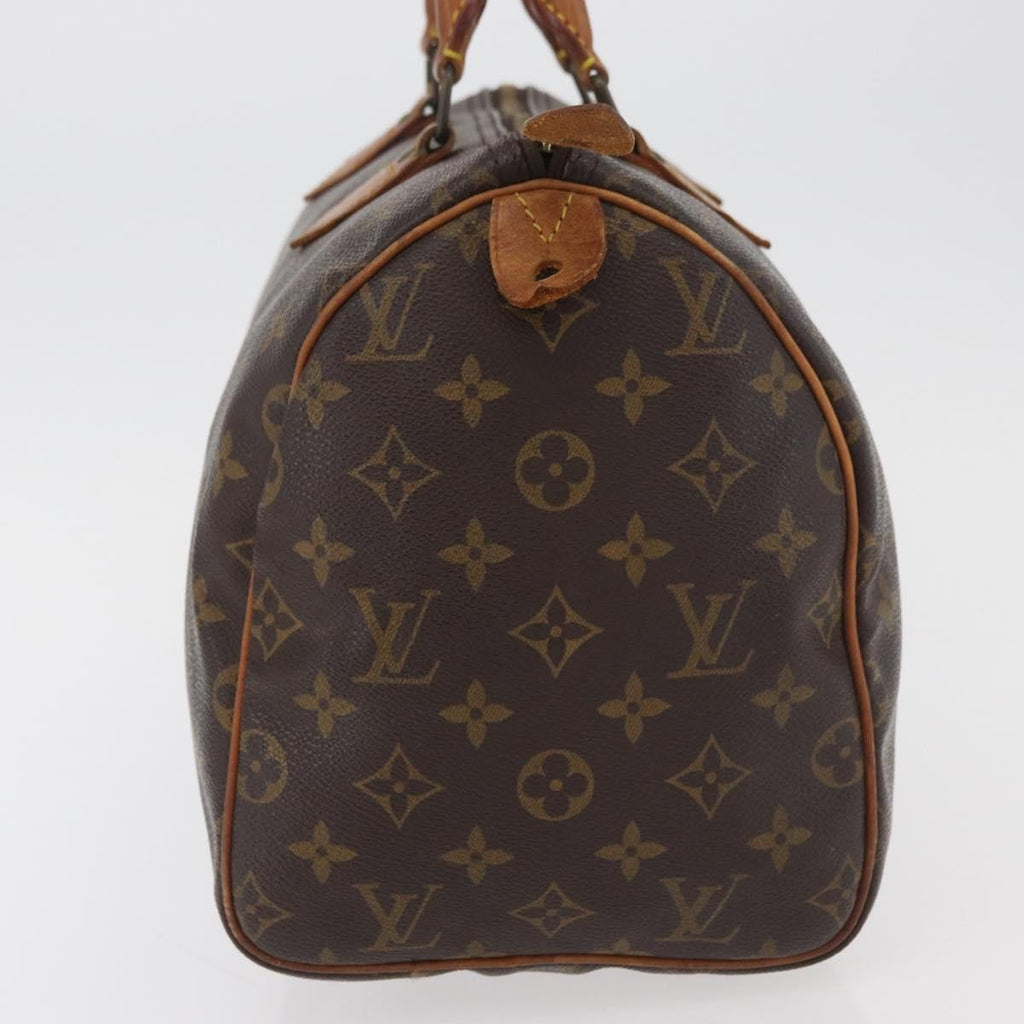 Louis Vuitton Speedy Handbag Monogram Canvas Brown Canvas Handbag ( )