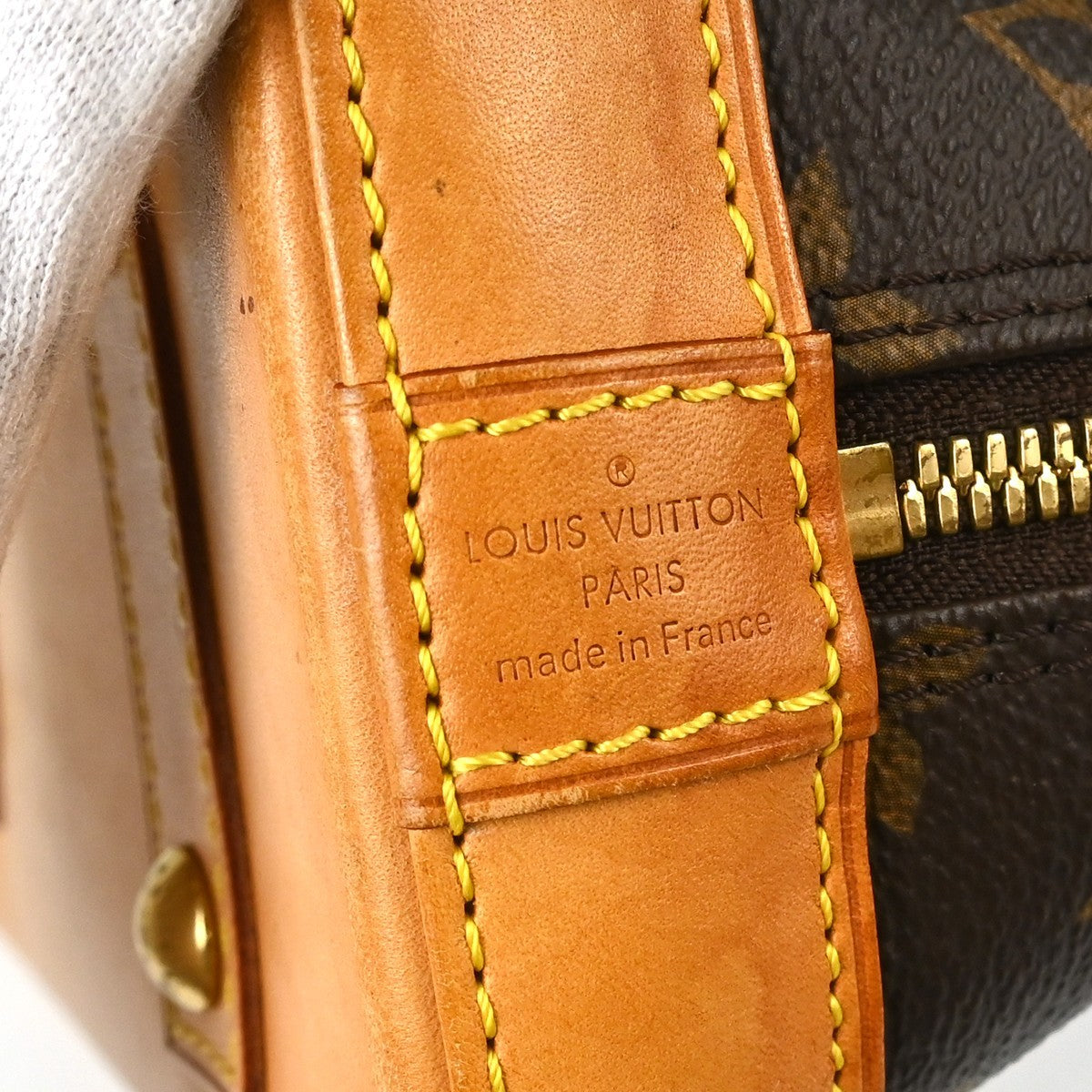 Louis Vuitton Alma Handbag Monogram Canvas Brown Canvas Handbag ( )