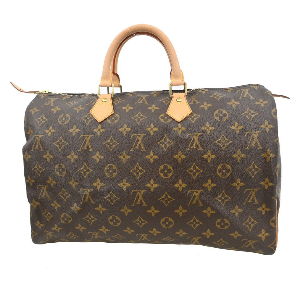 Louis Vuitton Speedy Handbag Monogram Canvas Brown Canvas Handbag ( )
