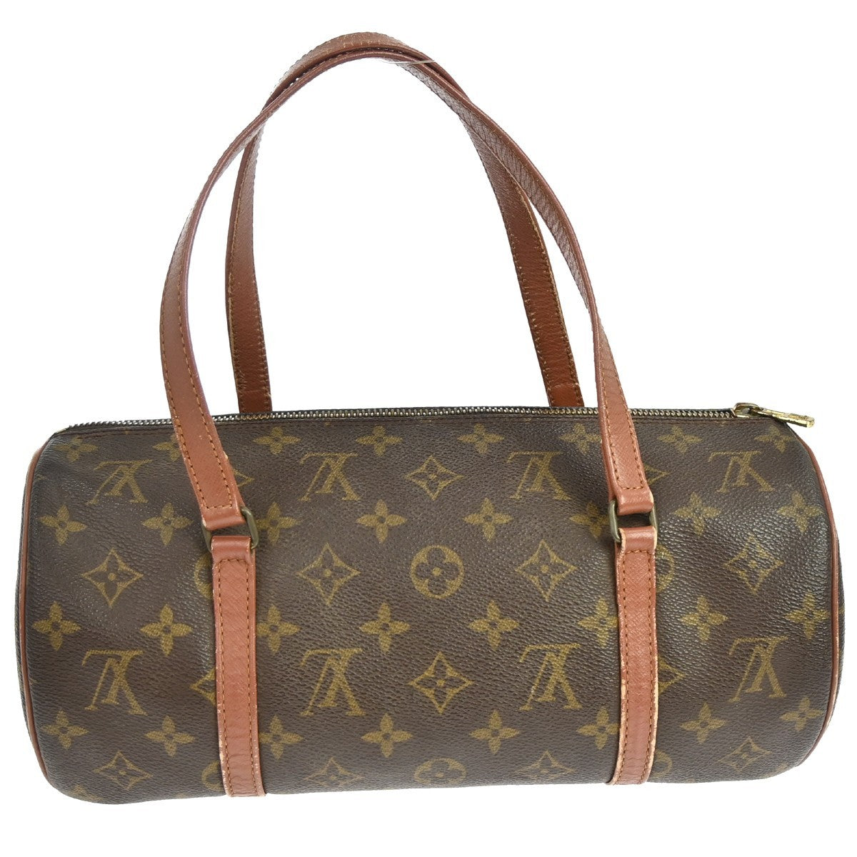 Louis Vuitton Papillon Handbag Monogram Canvas Brown Canvas Handbag ( )
