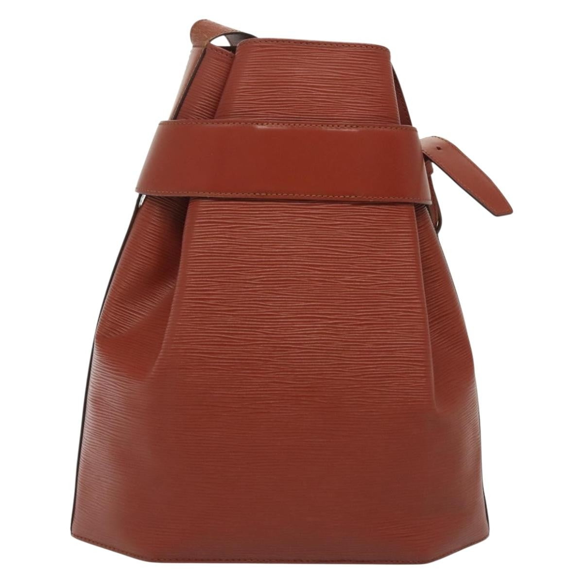 Louis Vuitton Vintage Sac D'epaule Handbag Epi Leather Brown Leather Bag (Authentic  )