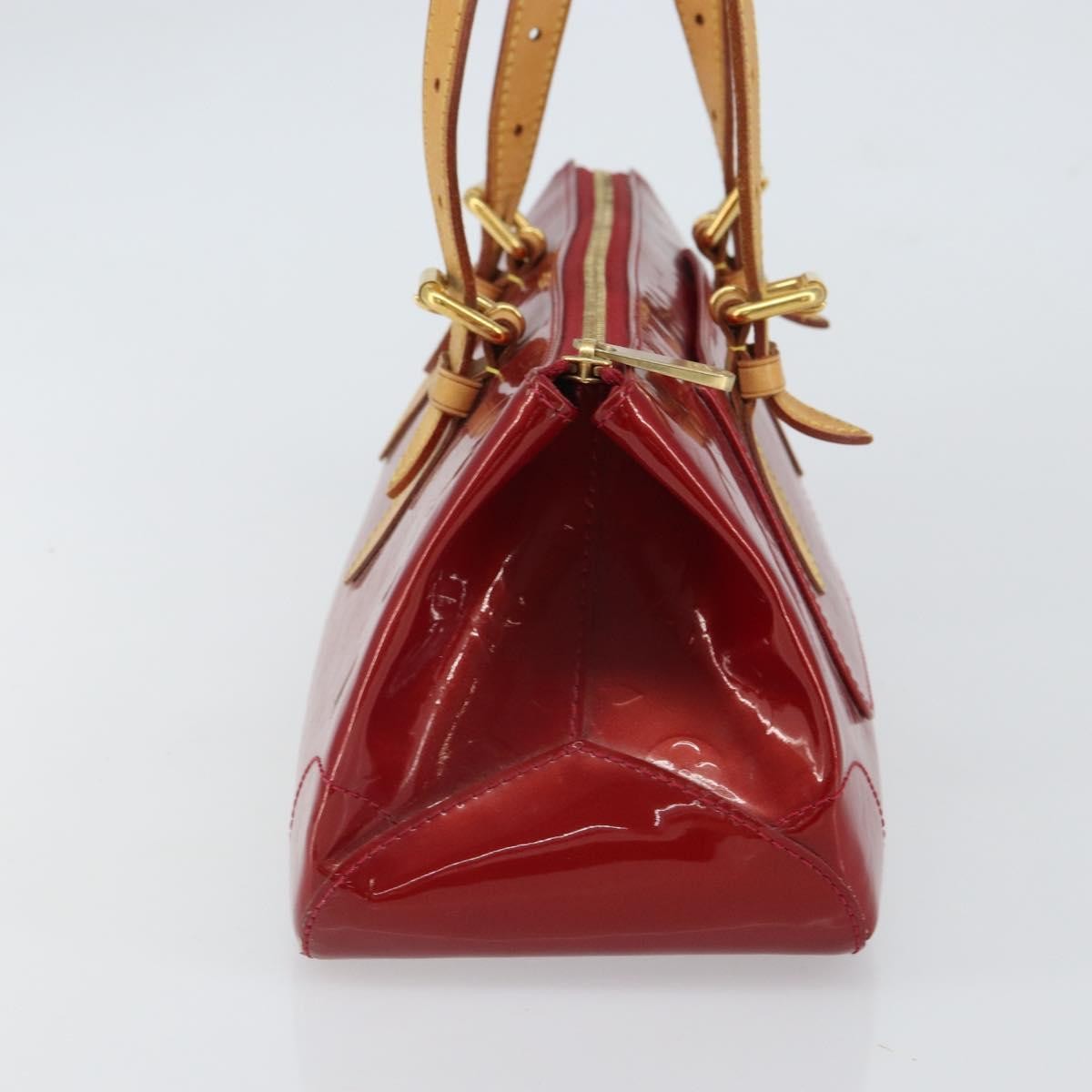 Louis Vuitton Rosewood Avenue Handbag Monogram Vernis Red Patent_Leather Handbag (Authentic  )