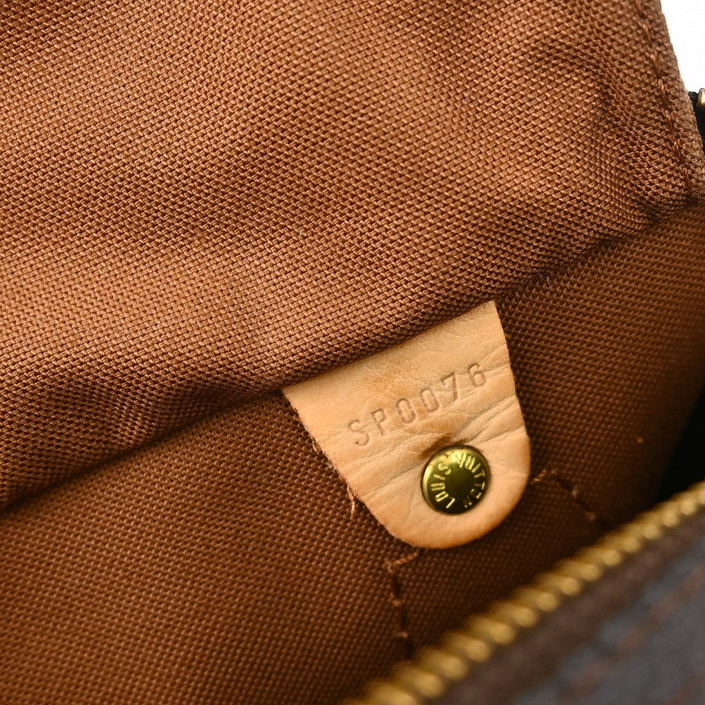 Louis Vuitton Speedy Handbag Monogram Canvas Brown Canvas Handbag ( )