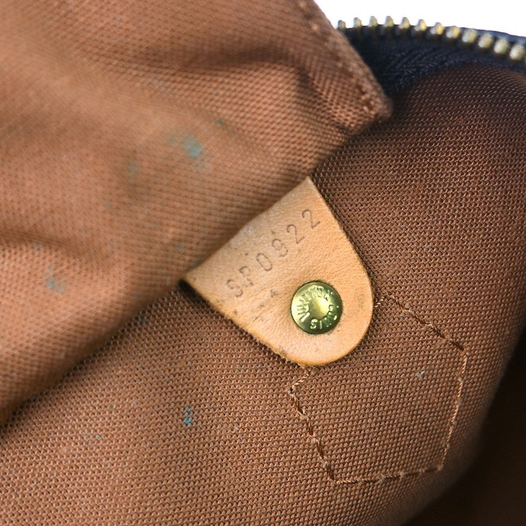 Louis Vuitton Speedy Handbag Monogram Canvas Brown Canvas Handbag ( )