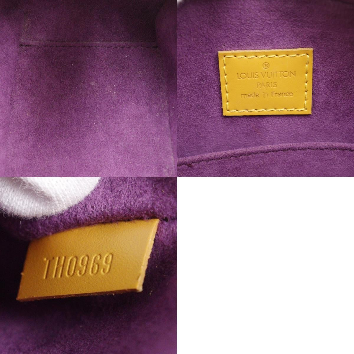 Louis Vuitton Jasmin Bag Epi Leather Yellow Leather Handbag (Authentic  )