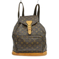 Louis Vuitton Montsouris Backpack Monogram Canvas Brown Canvas Backpack Bag ( )