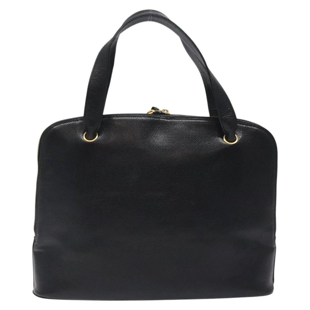 Chanel Vintage Cc Dome Bag Caviar Black Calfskin Handbag ( )