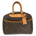 Louis Vuitton Deauville Handbag Monogram Canvas Brown Canvas Handbag ( )