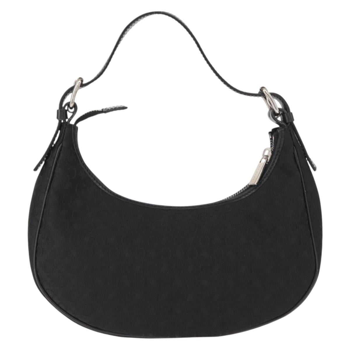 Celine Ava Bag Macadam Canvas Black Canvas Handbag (Authentic  )