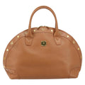 MCM Vintage Handbag Leather Brown Leather Handbag (Authentic  )