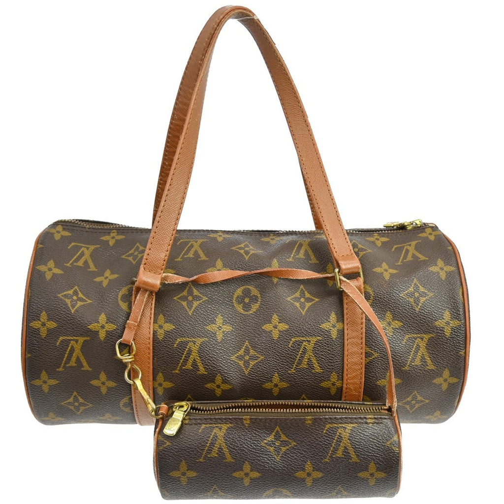 Louis Vuitton Papillon Handbag Monogram Canvas Brown Canvas Handbag ( )