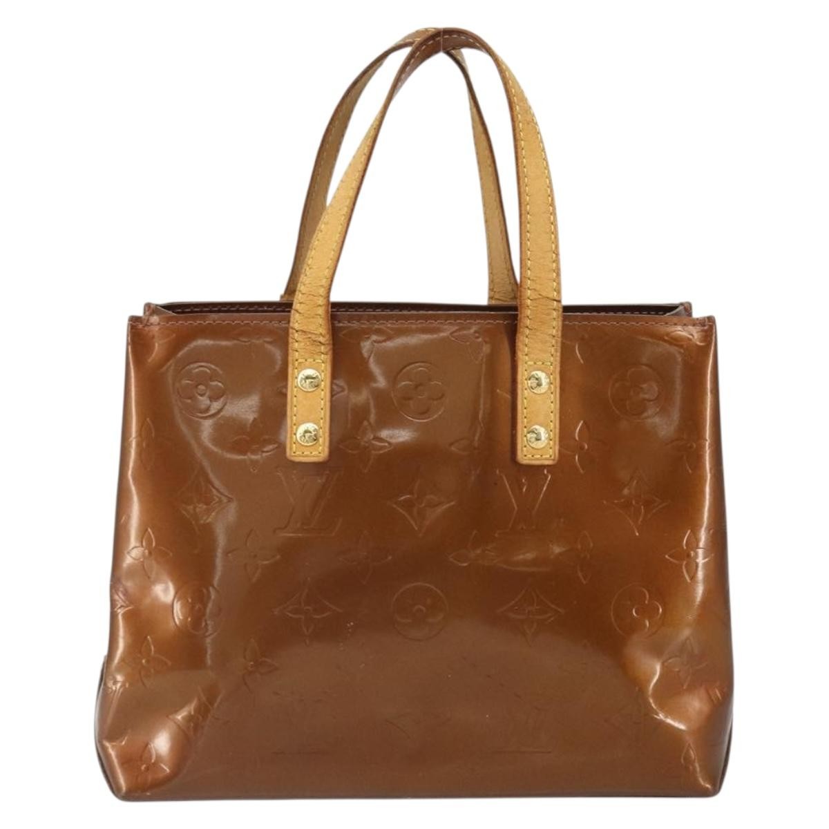 Louis Vuitton Reade Handbag Monogram Vernis Brown Patent_Leather Handbag (Authentic  )
