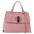 Gucci Bamboo Daily Top Handle Bag Leather Pink Leather Handbag (Authentic  )