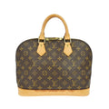 Louis Vuitton Alma Handbag Monogram Canvas Brown Canvas Handbag (Authentic  )