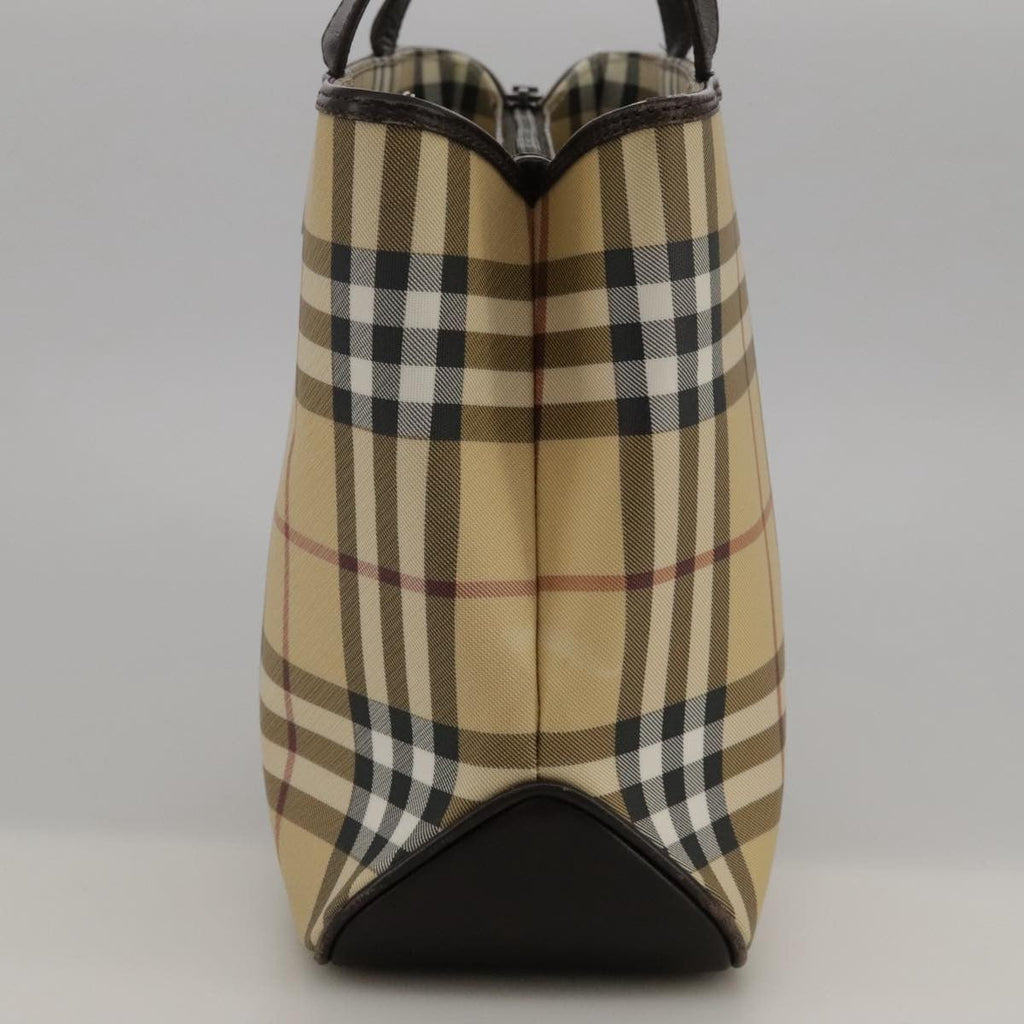 Burberry Nova Check Handbag Nova Check Canvas And Leather Beige Canvas Handbag (Authentic  )