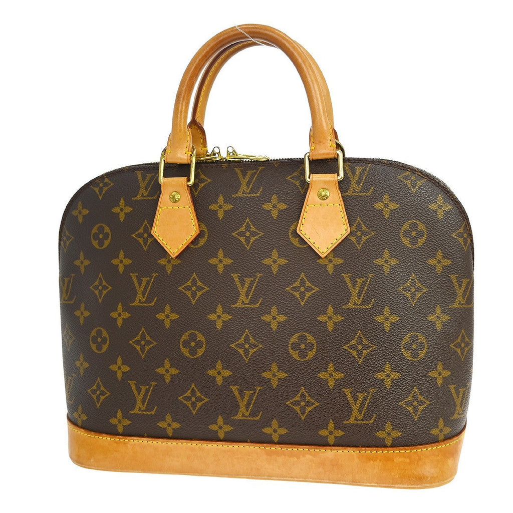 Louis Vuitton Vintage Alma Handbag Monogram Canvas Brown Canvas Handbag ( )