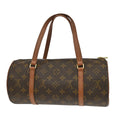 Louis Vuitton Papillon Handbag Monogram Canvas Brown Canvas Handbag ( )