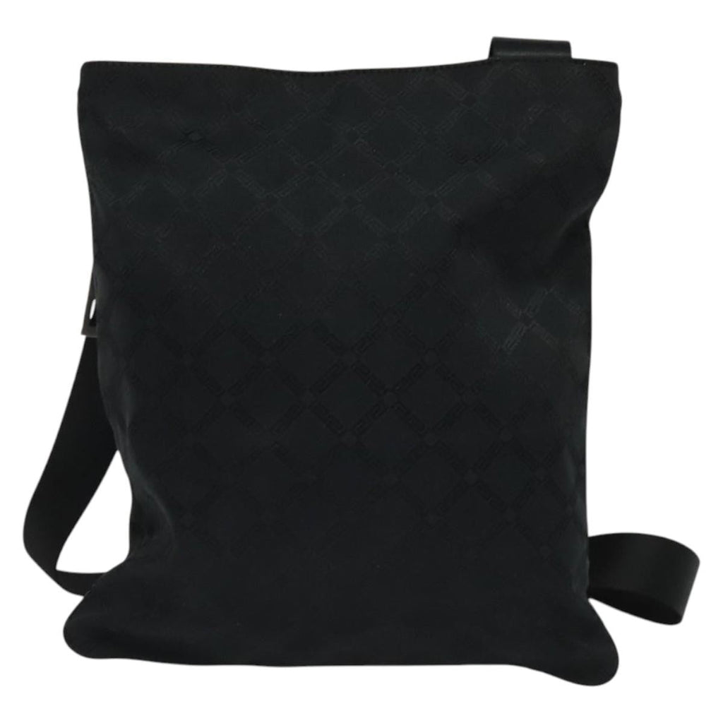 Versace Messenger Bag Canvas Black Canvas Bag (Authentic  )