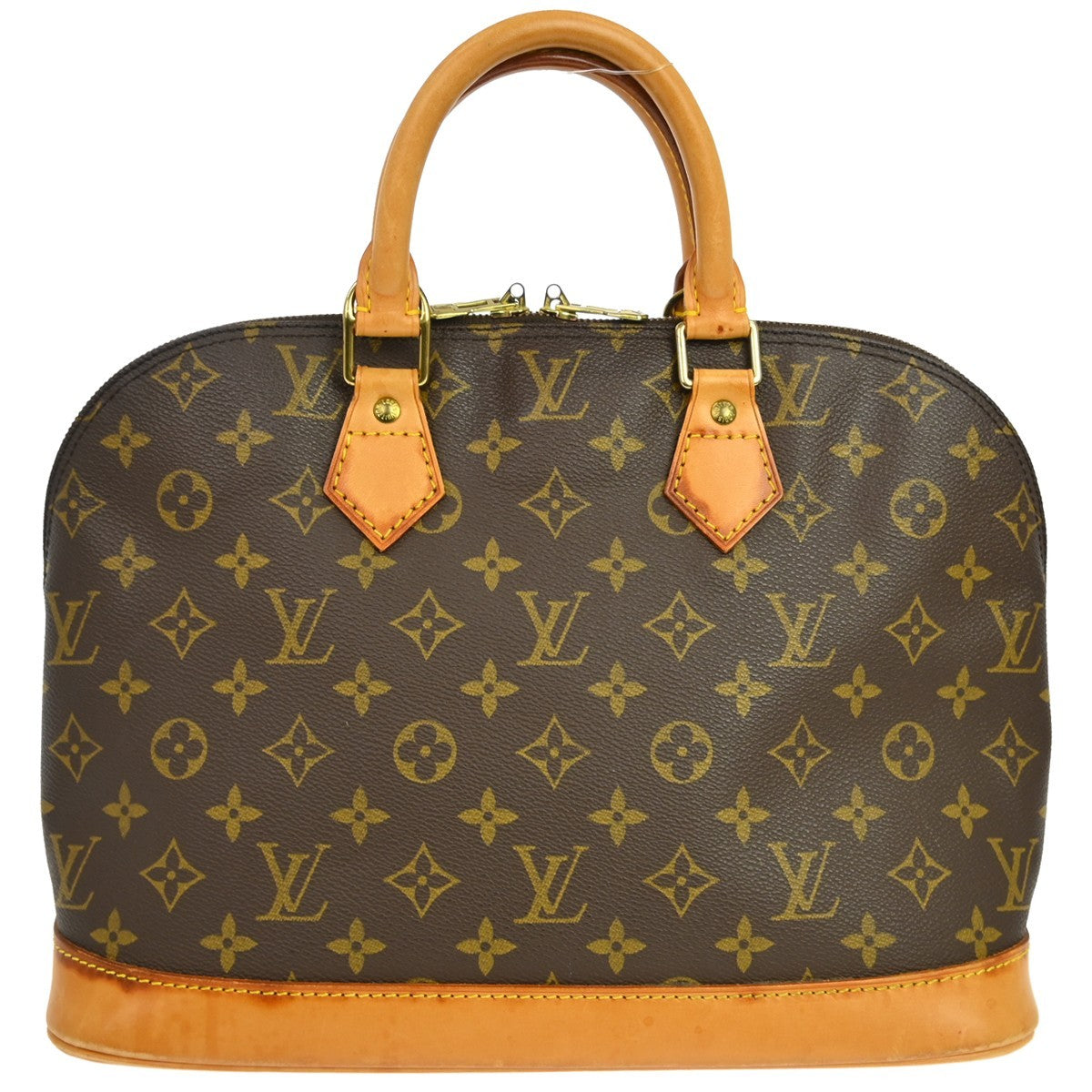 Louis Vuitton Alma Handbag Monogram Canvas Brown Canvas Handbag ( )