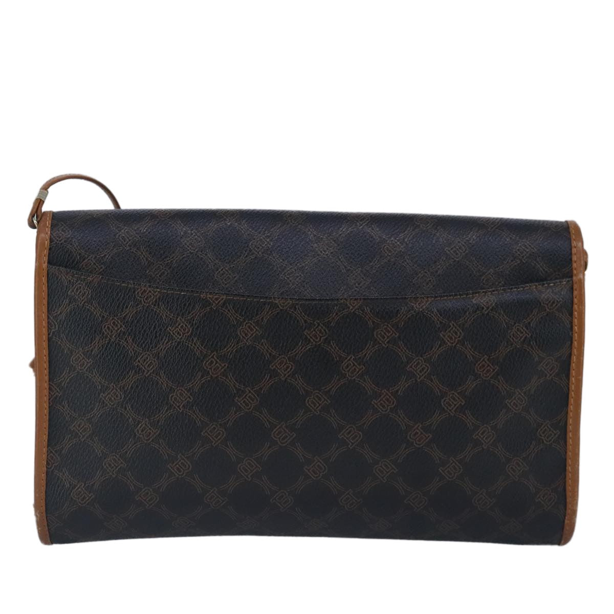 Bally Vintage Shoulder Bag Leather Black Leather Handbag ( )