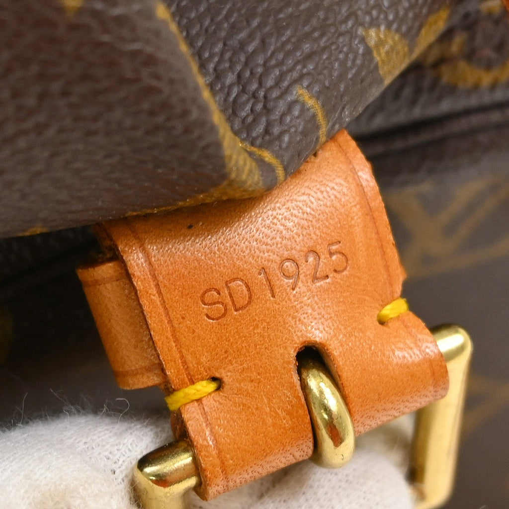 Louis Vuitton Vintage Montsouris Backpack Monogram Canvas Brown Canvas Backpack Bag ( )