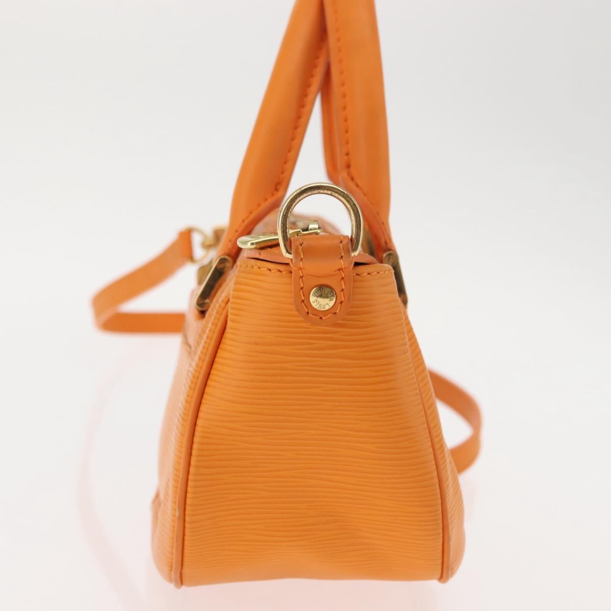 Louis Vuitton Danura Handbag Epi Orange Leather Handbag (Authentic  )