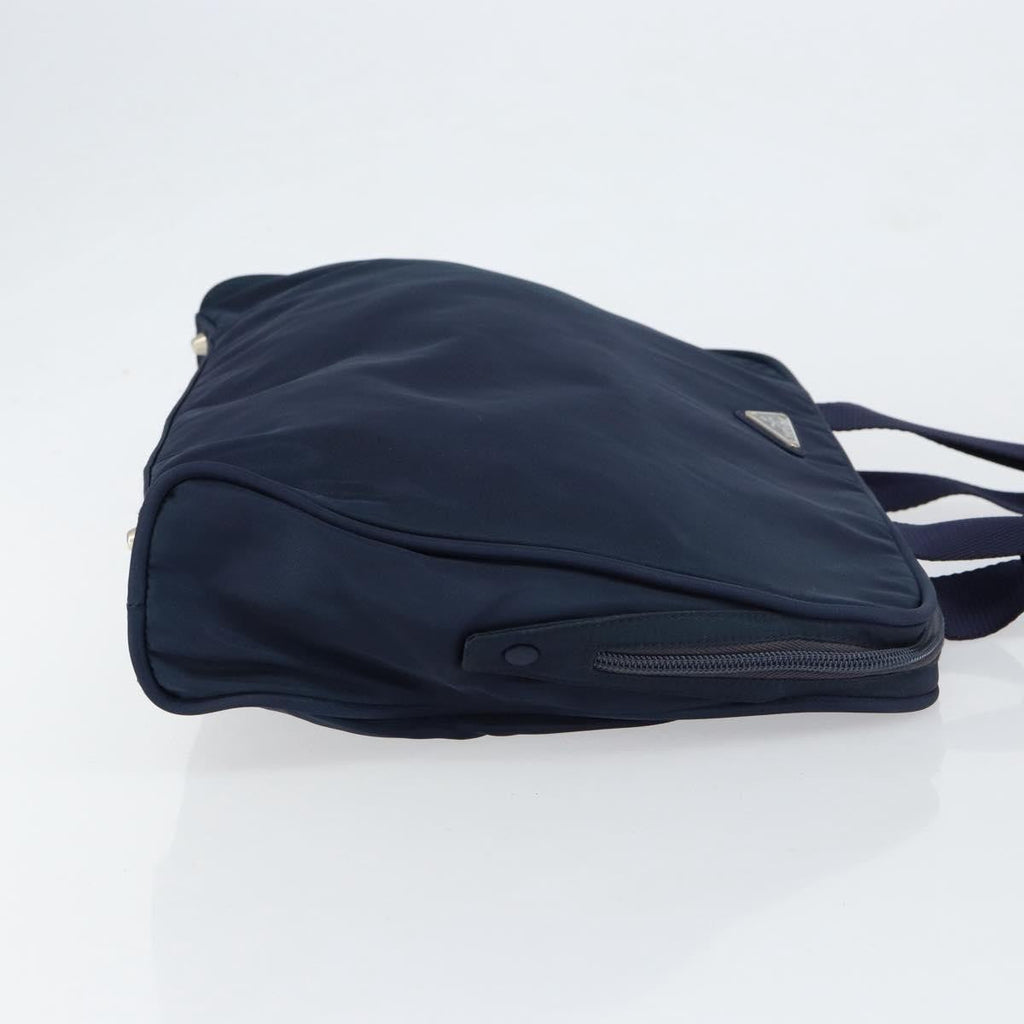 Prada Zip Around Tote Tessuto Navy Nylon Handbag (Authentic  )