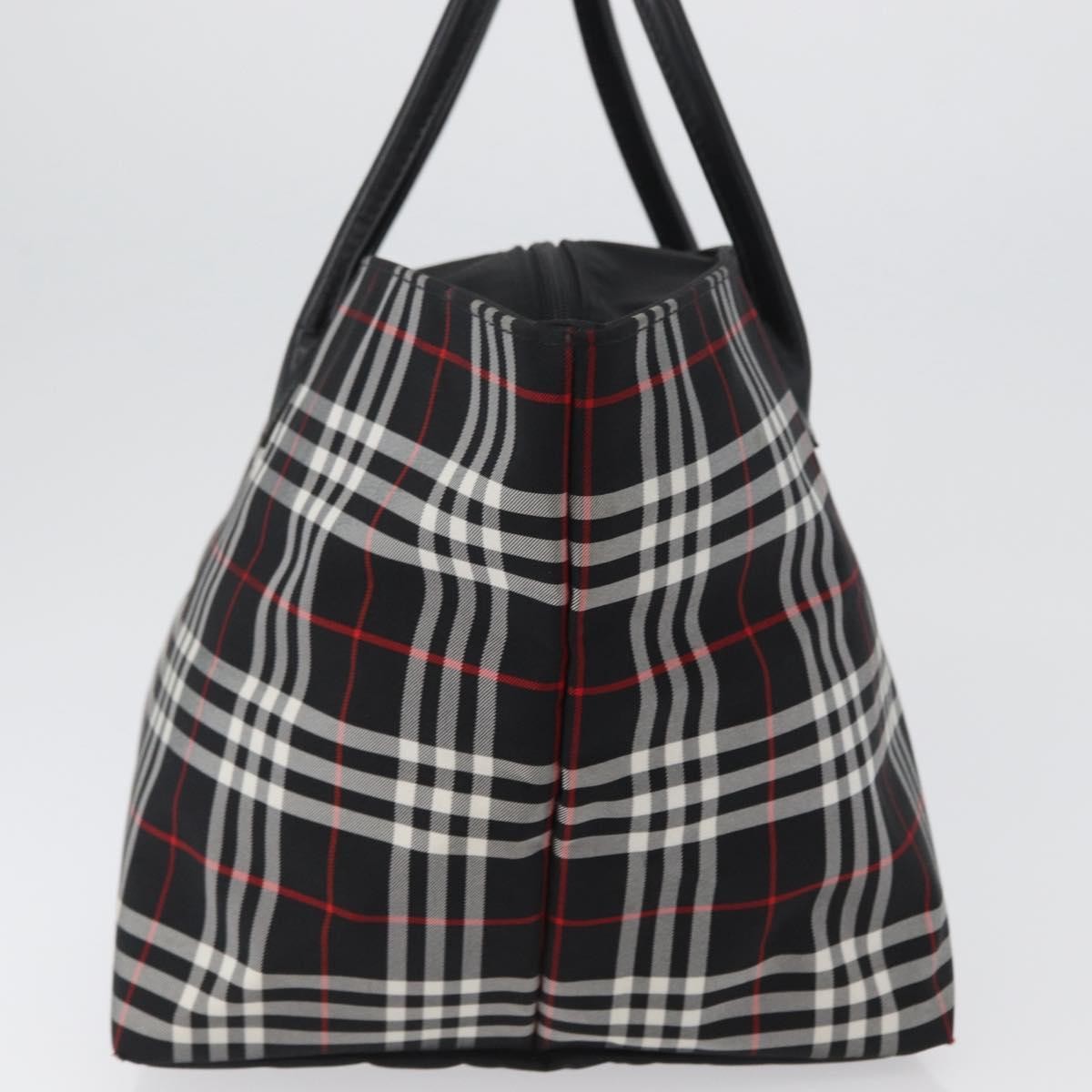 Burberry Nova Check Handbag Nylon Black Nylon Handbag (Authentic  )