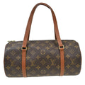 Louis Vuitton Papillon Handbag Monogram Canvas Brown Canvas Handbag ( )