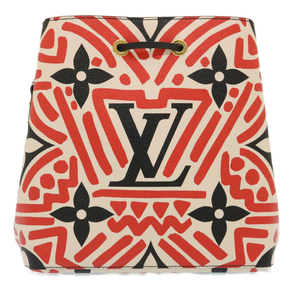 Louis Vuitton Neonoe Handbag Limited Edition Crafty Monogram Giant Red Canvas Bag (Authentic  )