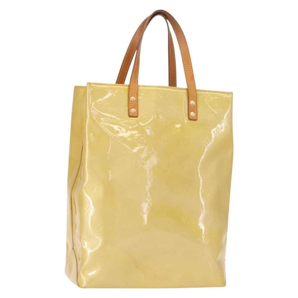 Louis Vuitton Reade Handbag Monogram Vernis Beige Patent_Leather Handbag (Authentic  )