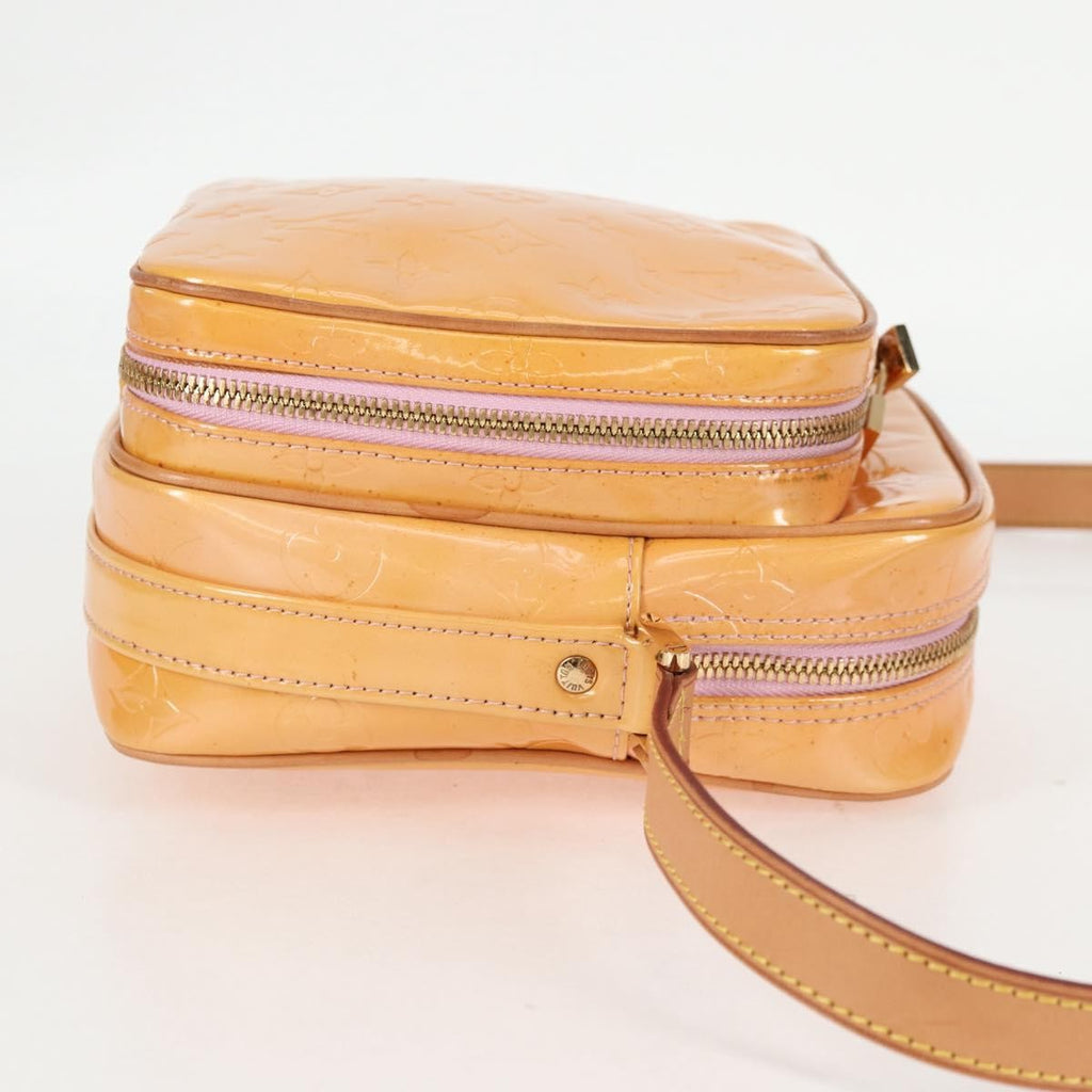 Louis Vuitton Wooster Handbag Monogram Vernis Beige Patent_Leather Bag (Authentic  )