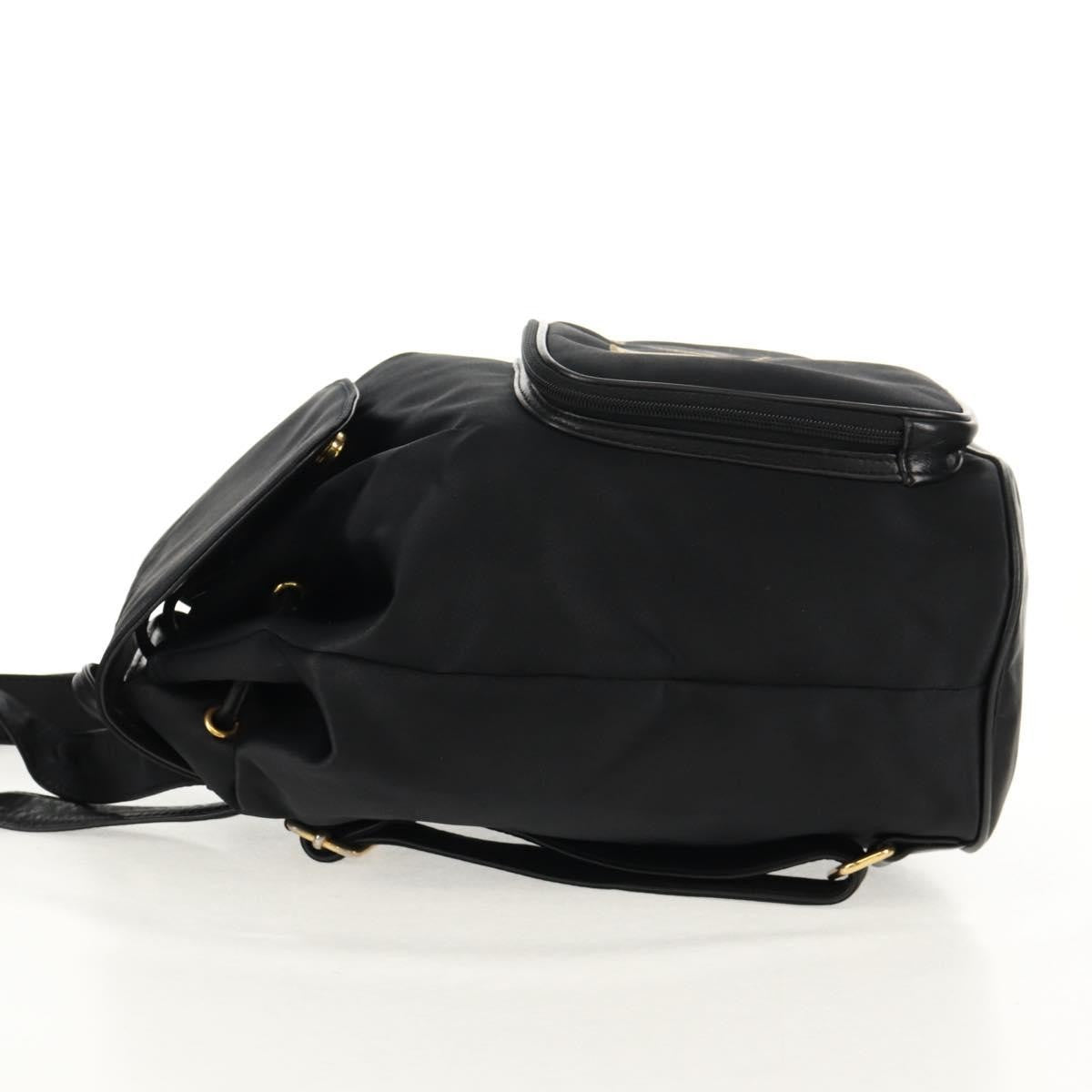 Valentino Garavani Backpack Nylon Black Nylon Backpack Bag (Authentic  )