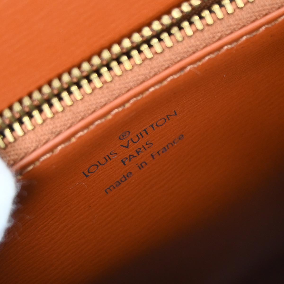 Louis Vuitton Malesherbes Handbag Epi Leather Brown Leather Handbag (Authentic  )