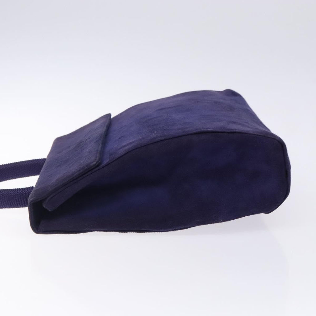 Prada Vintage Handbag Suede Purple Suede Handbag (Authentic  )