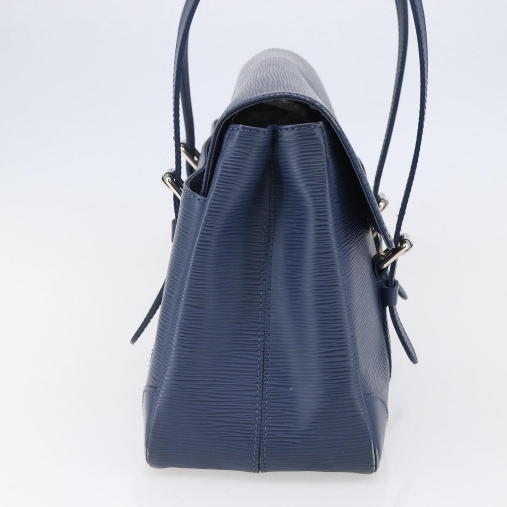Louis Vuitton Segur Handbag Epi Leather Blue Leather Handbag (Authentic  )