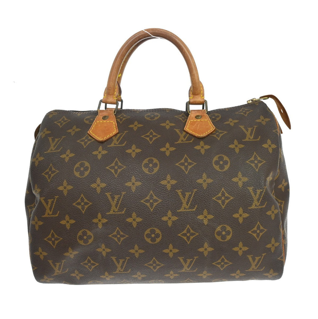 Louis Vuitton Speedy Handbag Monogram Canvas Brown Canvas Handbag ( )