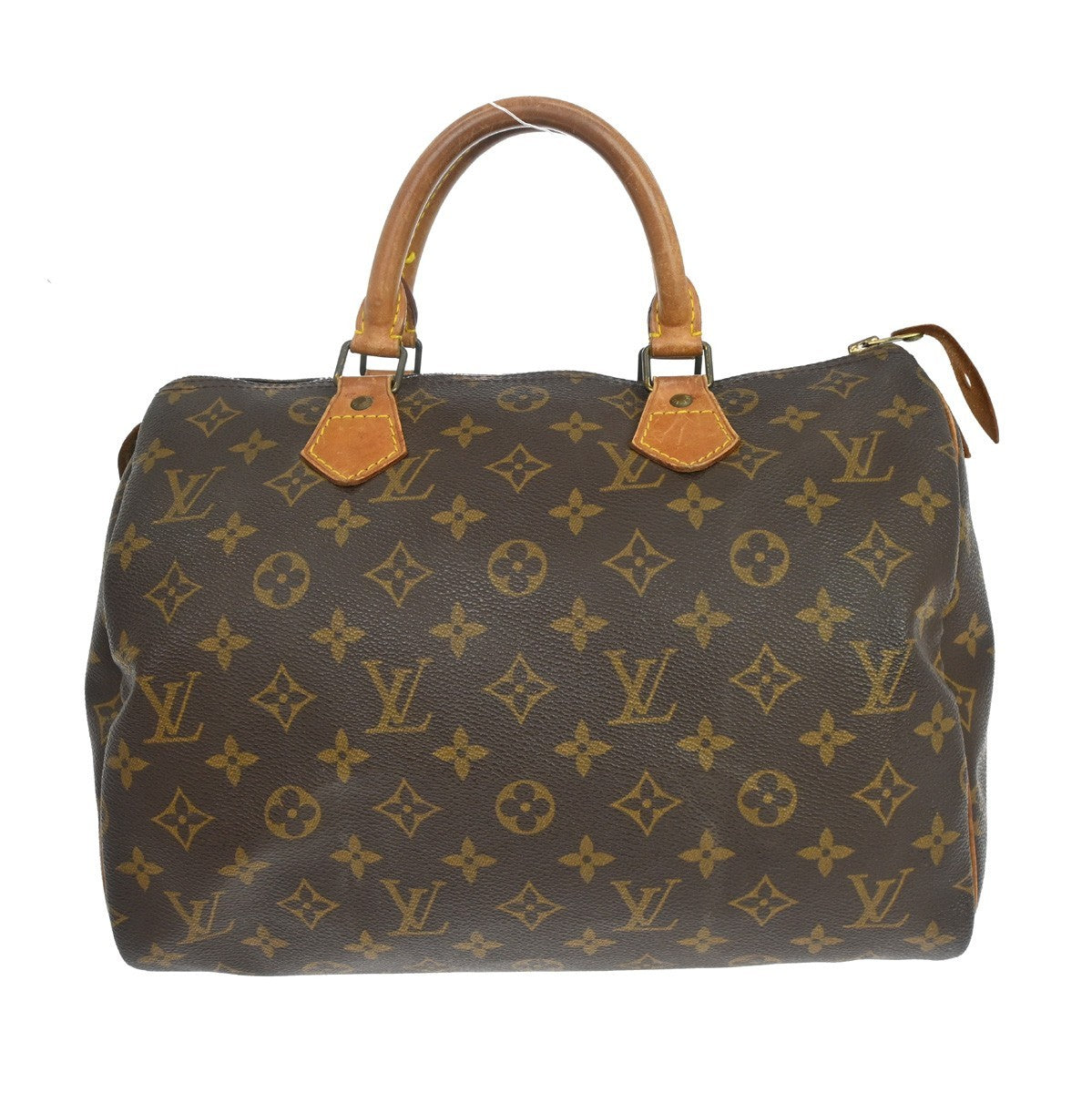 Louis Vuitton Speedy Handbag Monogram Canvas Brown Canvas Handbag ( )