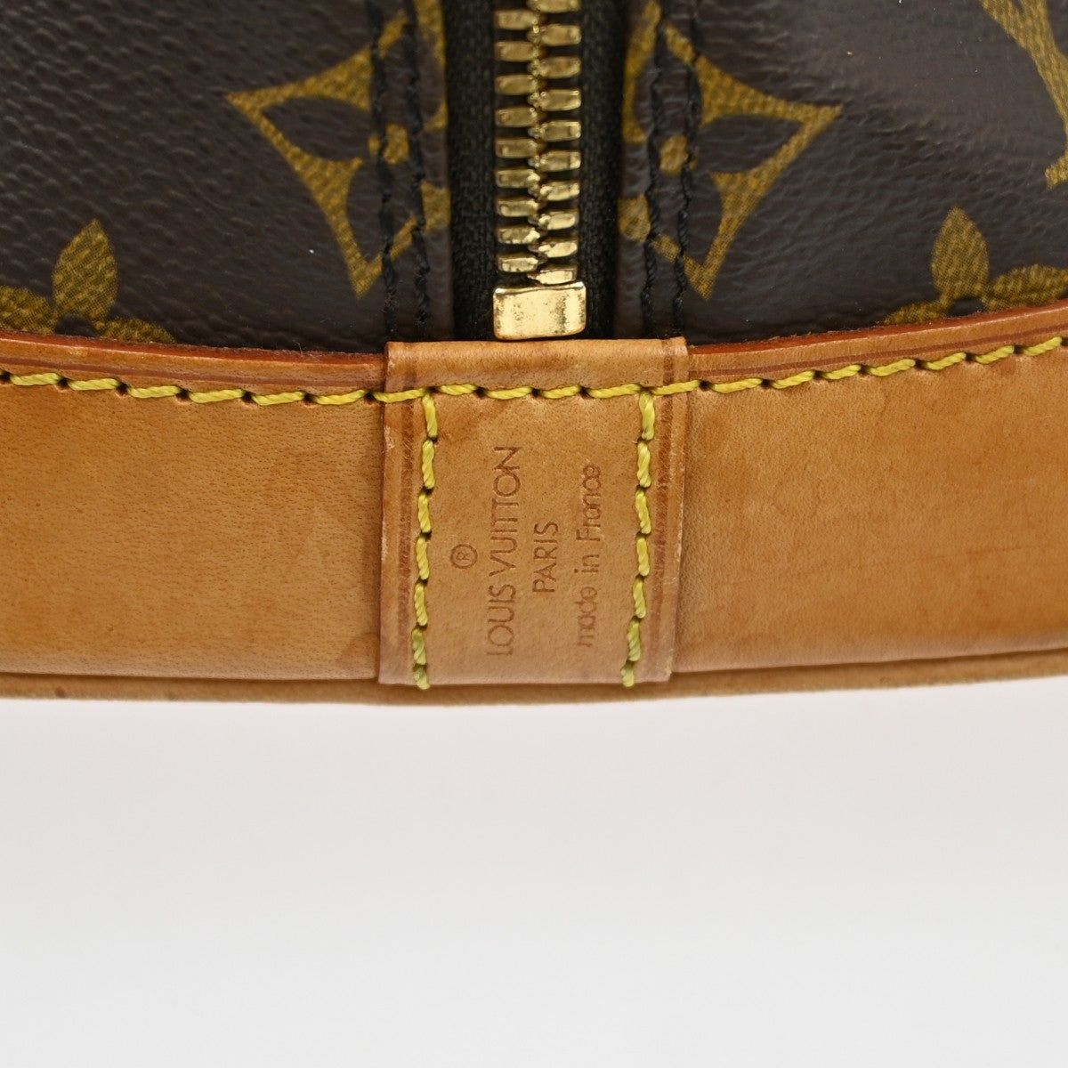 Louis Vuitton Alma Handbag Monogram Canvas Brown Canvas Handbag ( )