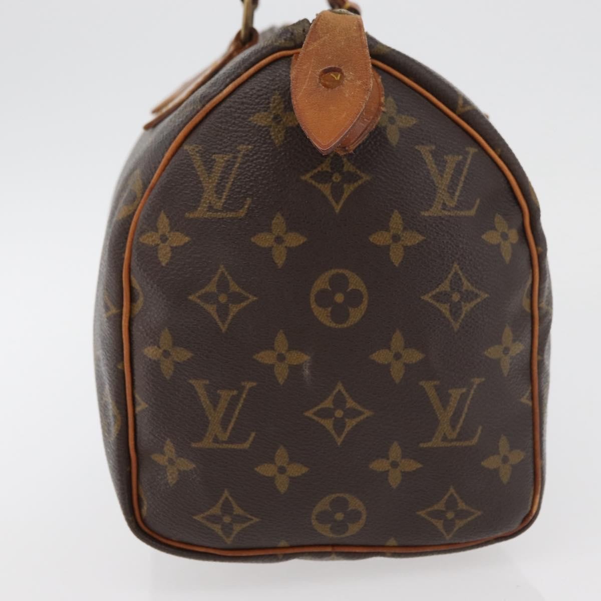 Louis Vuitton Speedy Handbag Monogram Canvas Brown Canvas Handbag ( )