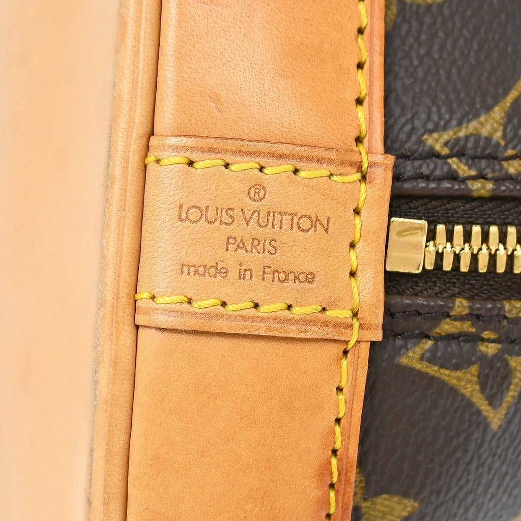 Louis Vuitton Alma Handbag Monogram Canvas Brown Canvas Handbag ( )
