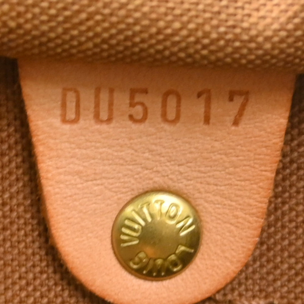 Louis Vuitton Speedy Handbag Monogram Canvas Brown Canvas Handbag ( )