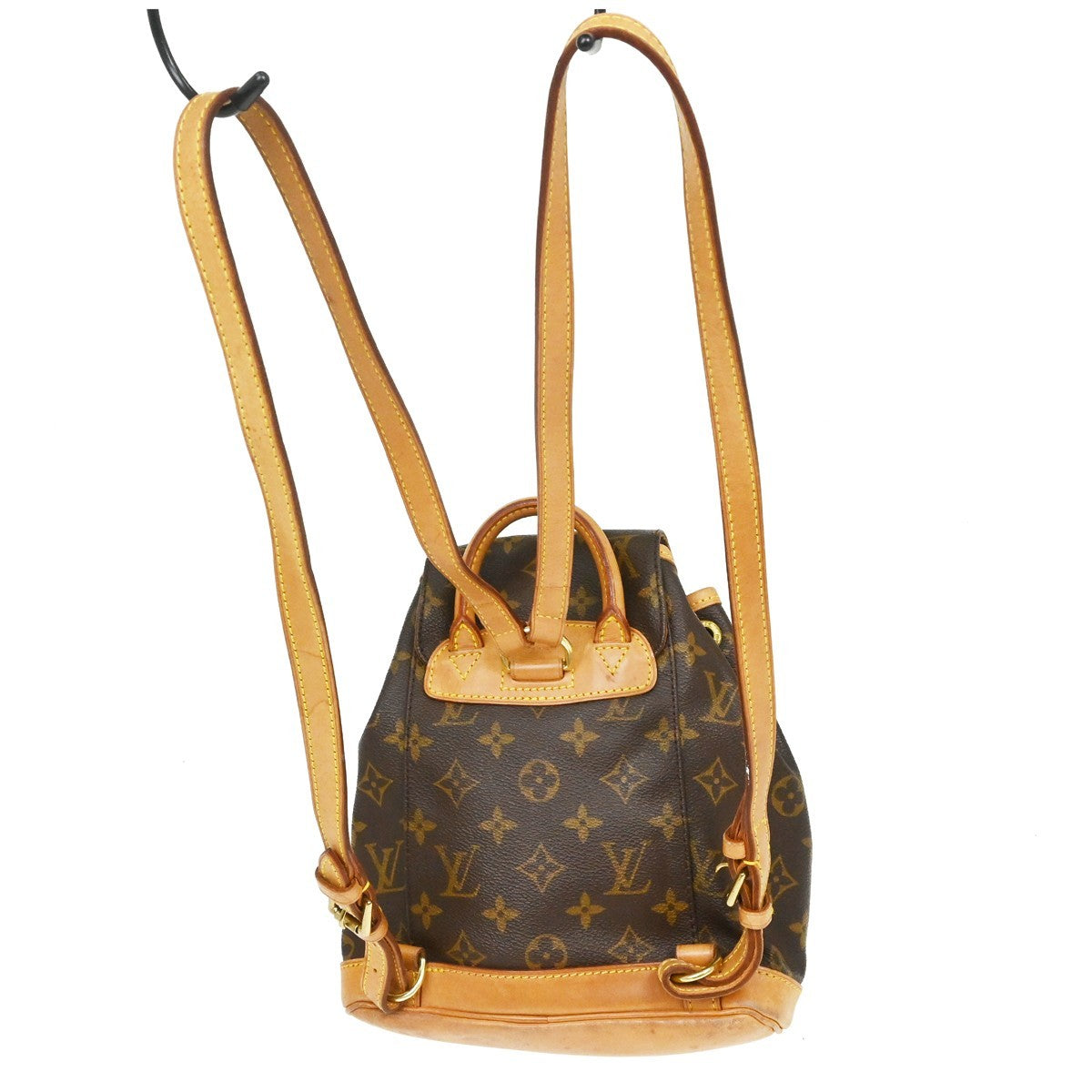 Louis Vuitton Vintage Montsouris Backpack Monogram Canvas Brown Canvas Backpack Bag ( )