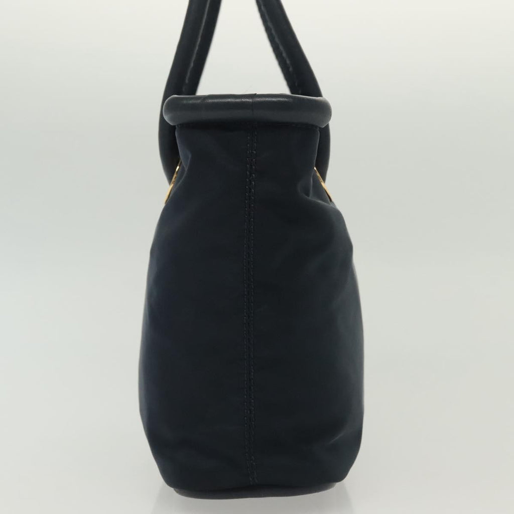 Celine Handbag Nylon Navy Nylon Handbag (Authentic  )