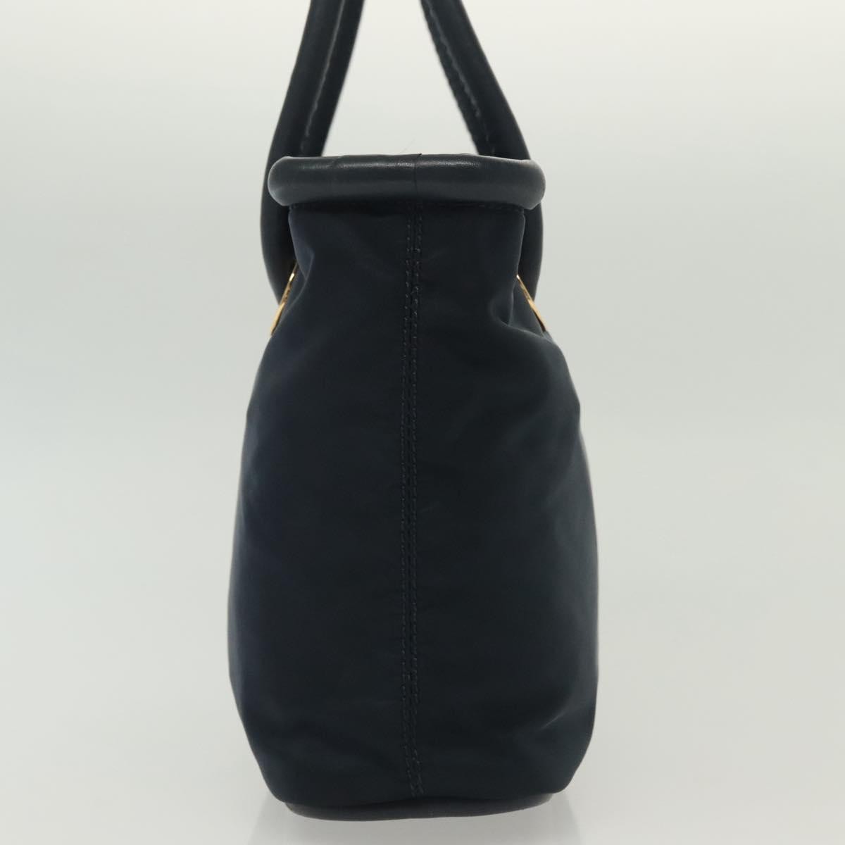 Celine Handbag Nylon Navy Nylon Handbag (Authentic  )