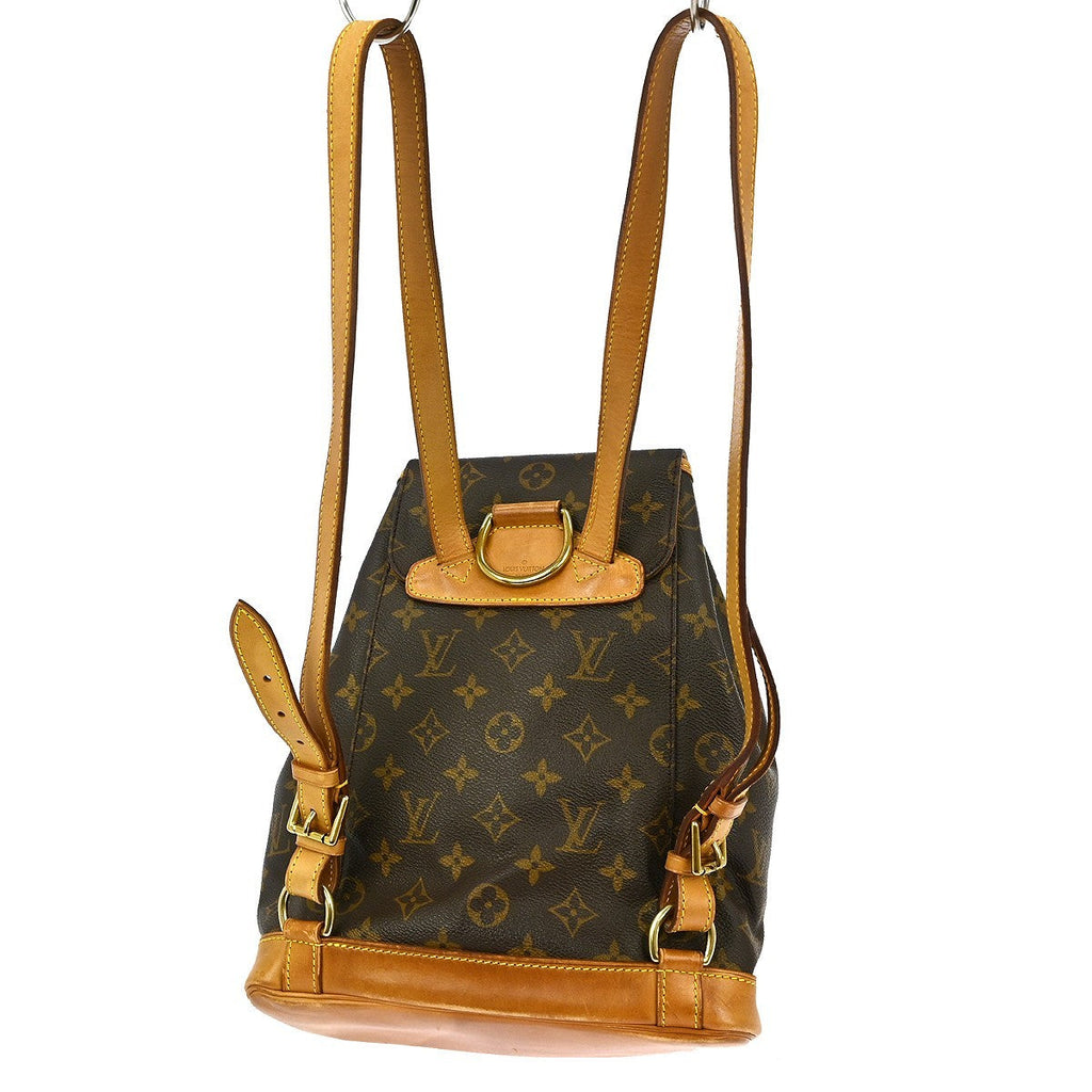 Louis Vuitton Montsouris Backpack Monogram Canvas Brown Canvas Backpack Bag ( )